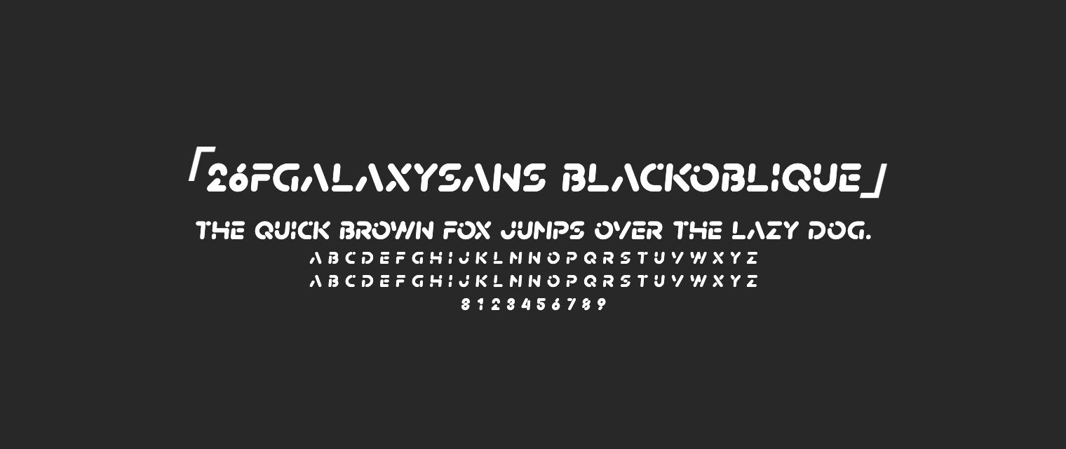 26FGalaxySans-BlackOblique