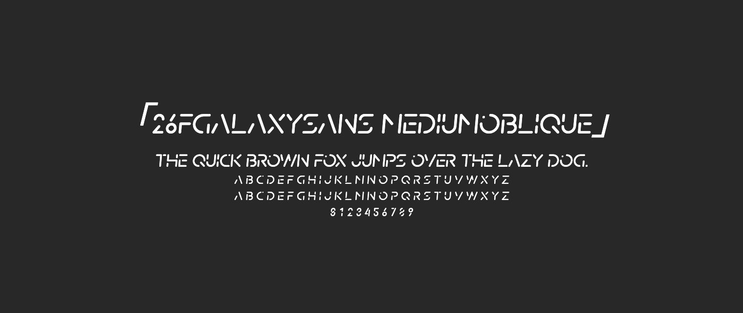 26FGalaxySans-MediumOblique