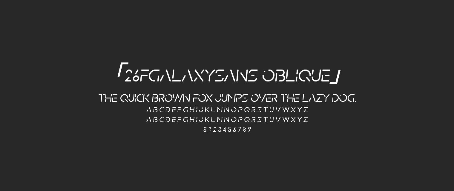 26FGalaxySans-Oblique