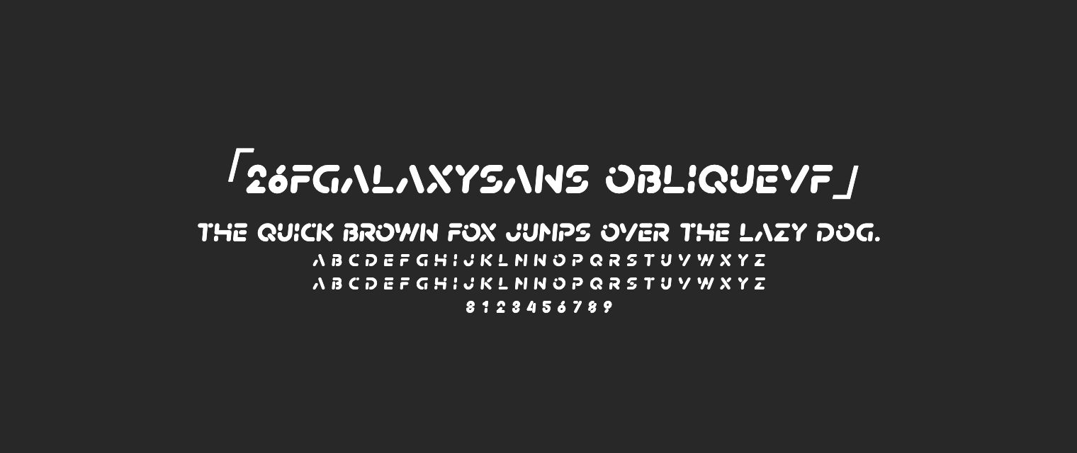 26FGalaxySans-ObliqueVF