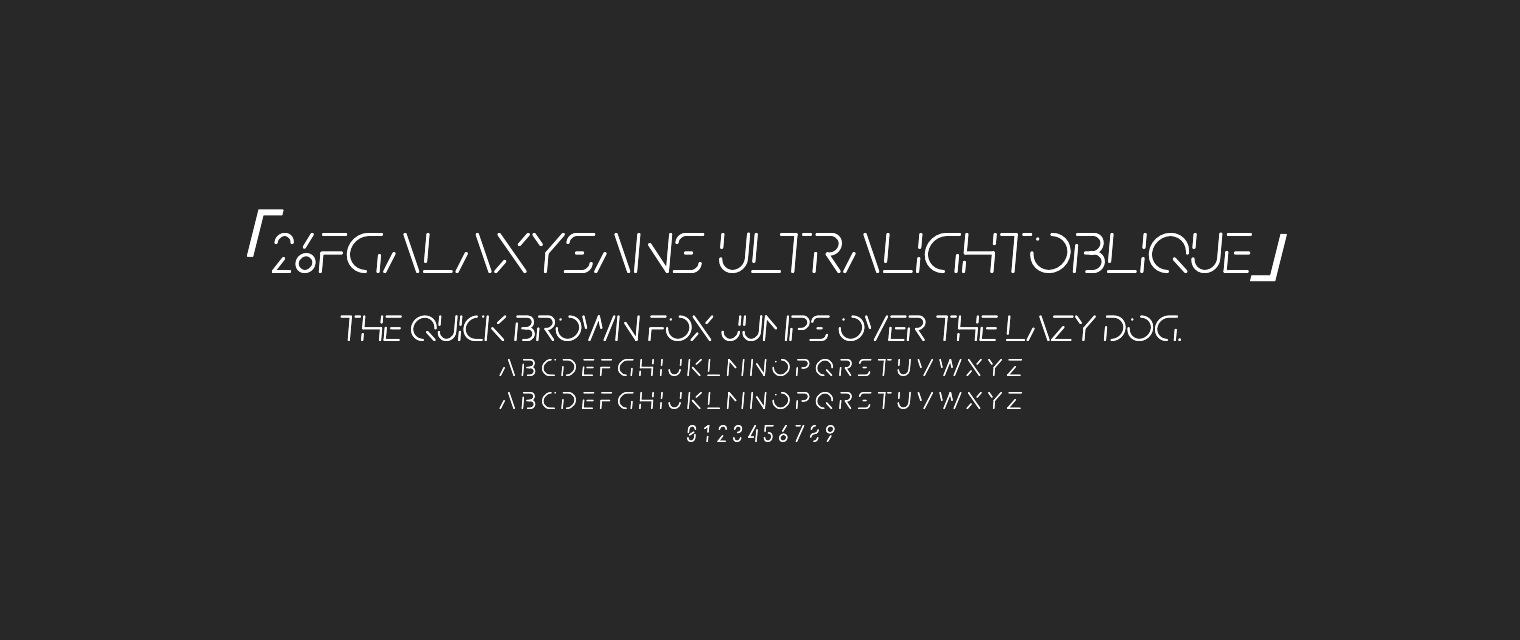 26FGalaxySans-UltraLightOblique