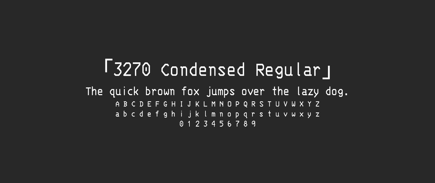 3270-Condensed-Regular