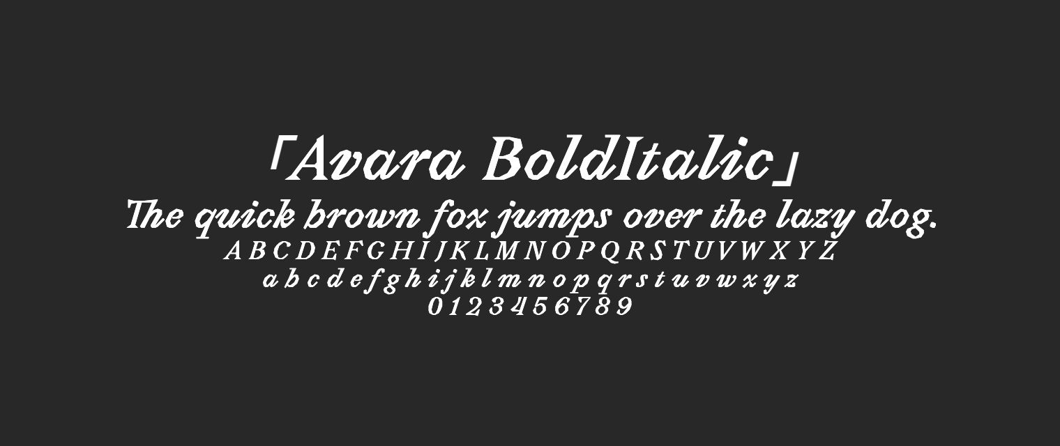 Avara-BoldItalic