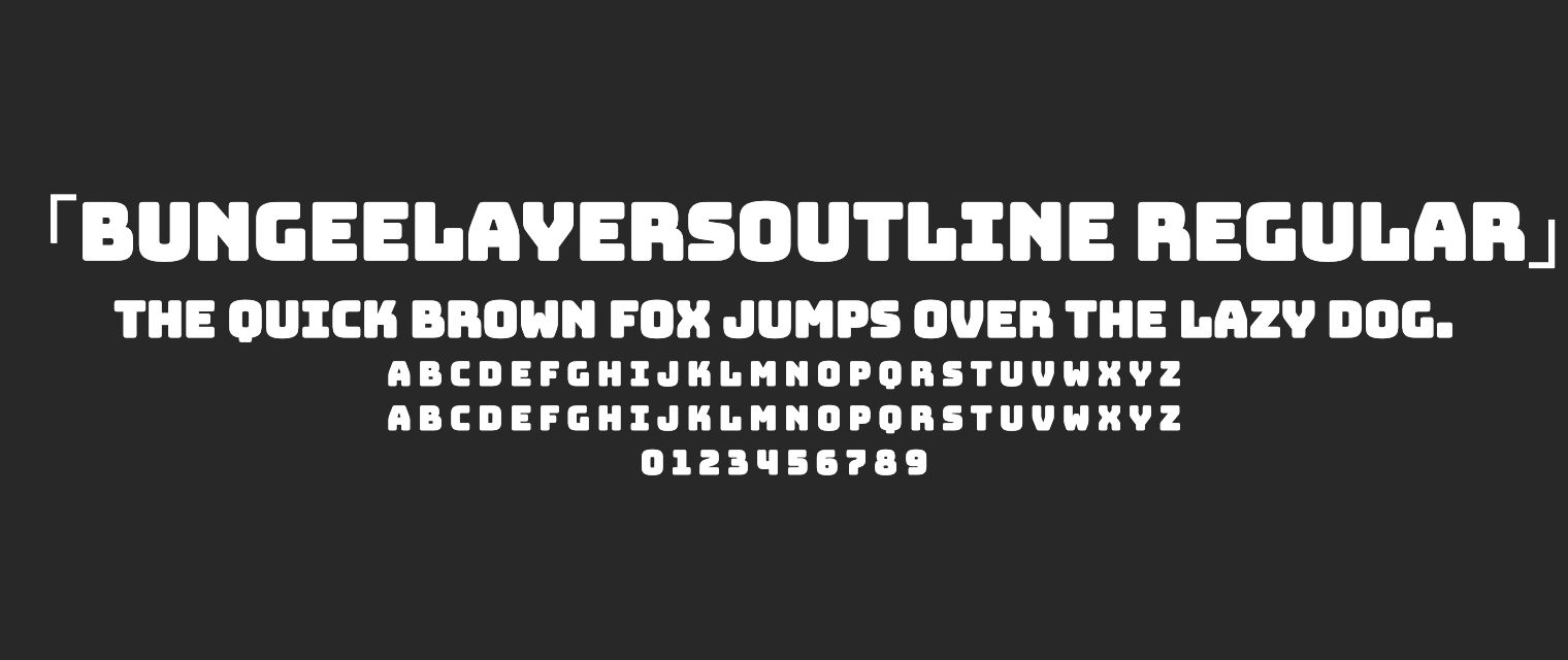 BungeeLayersOutline-Regular