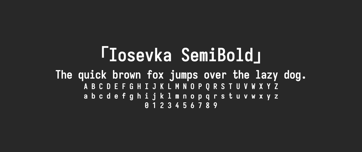 Iosevka-SemiBold