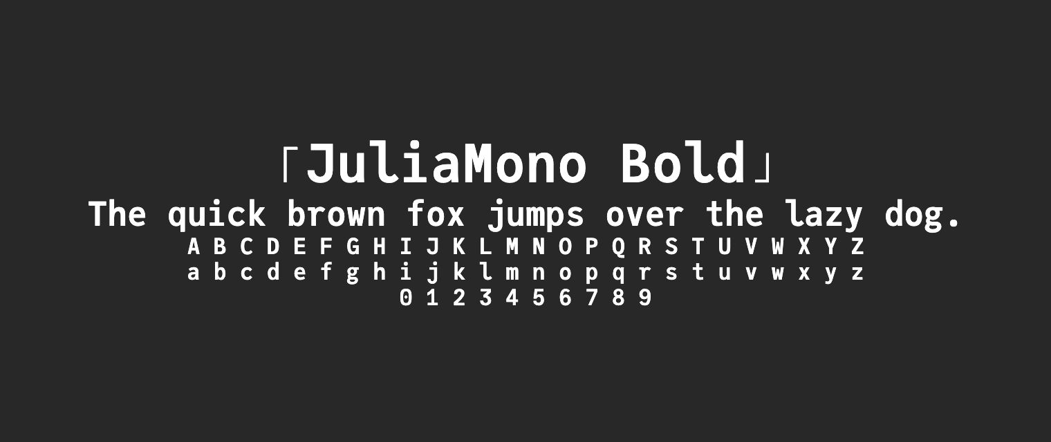 JuliaMono-Bold