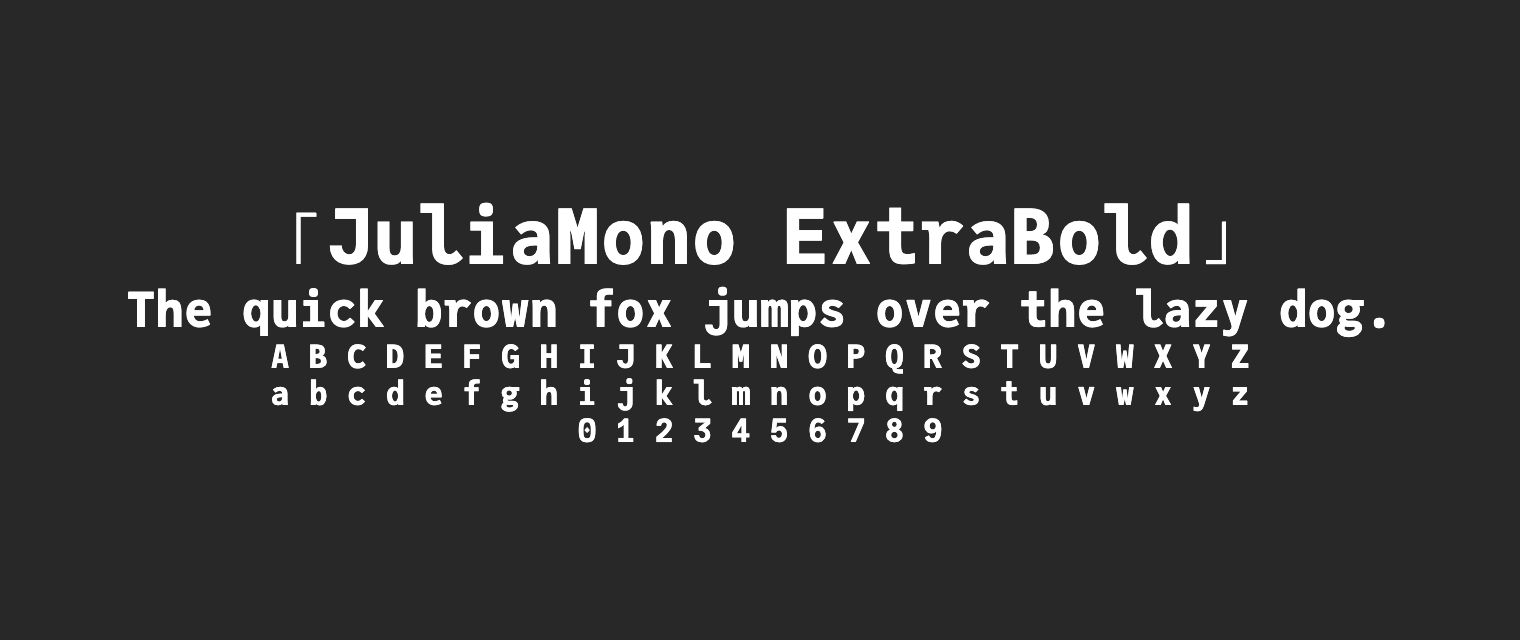 JuliaMono-ExtraBold