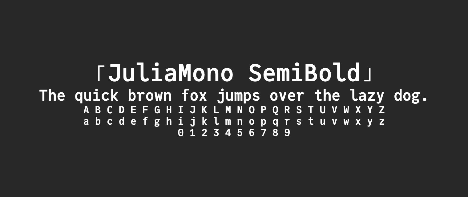 JuliaMono-SemiBold