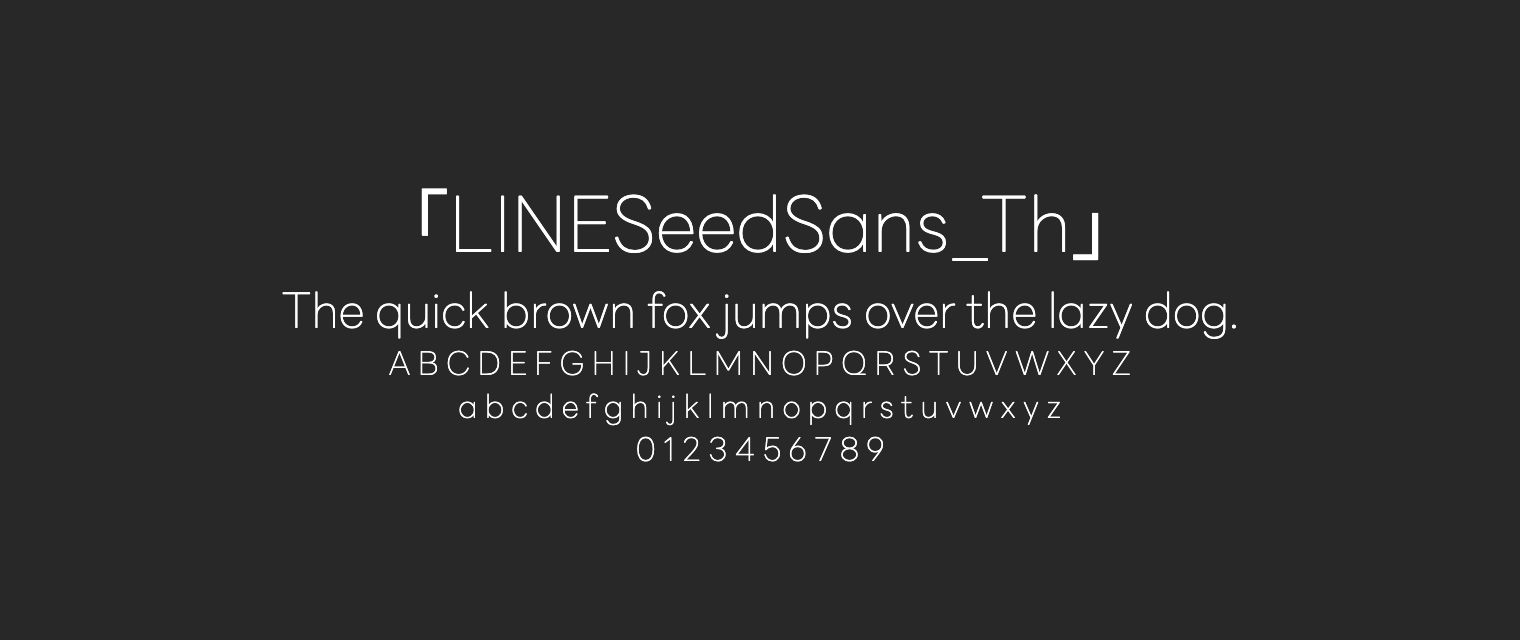 LINESeedSans_Th