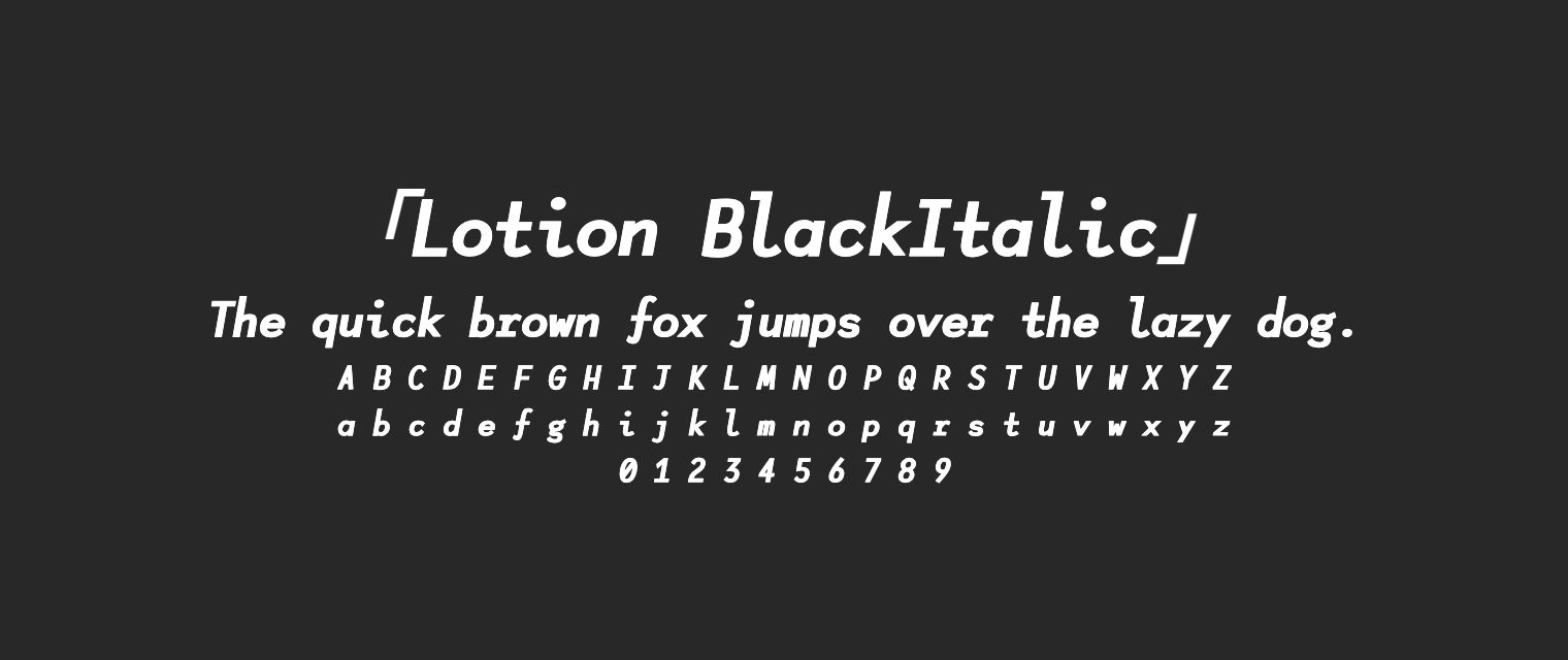 Lotion-BlackItalic