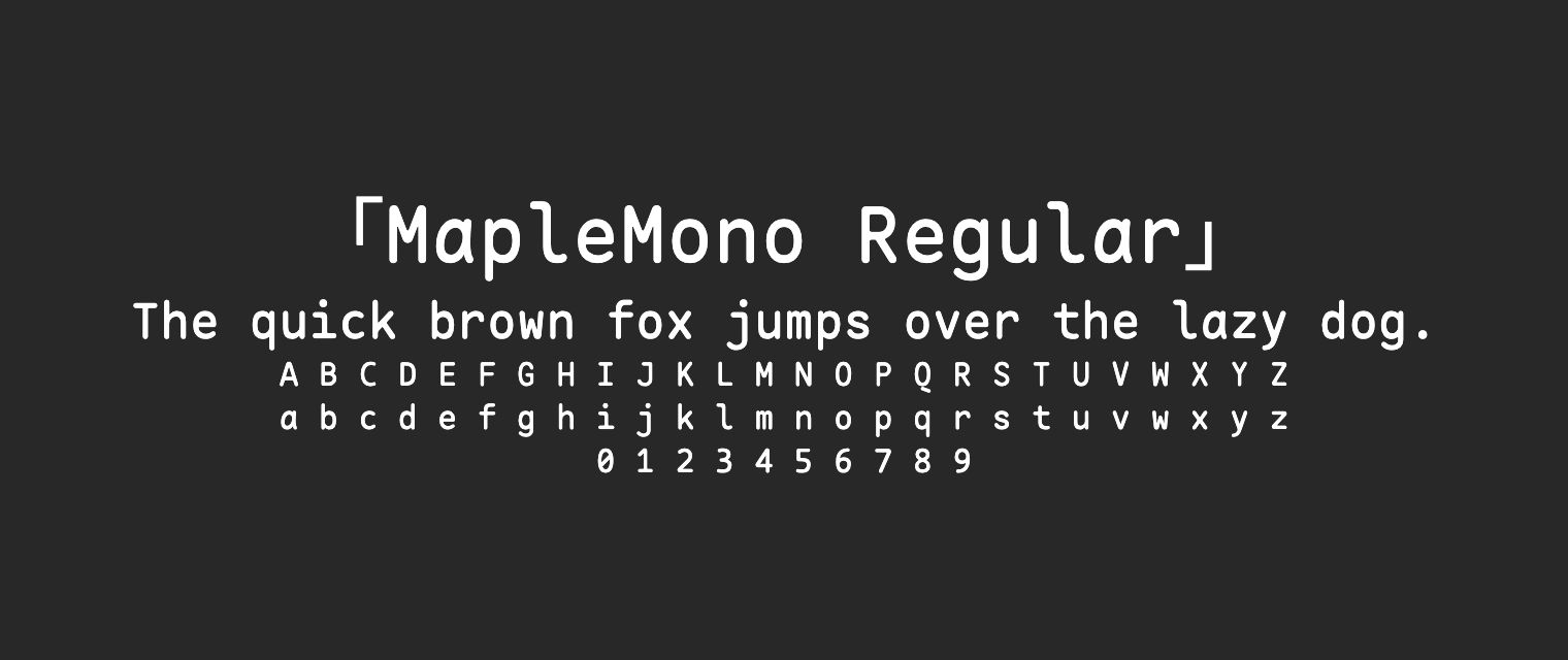 MapleMono-Regular