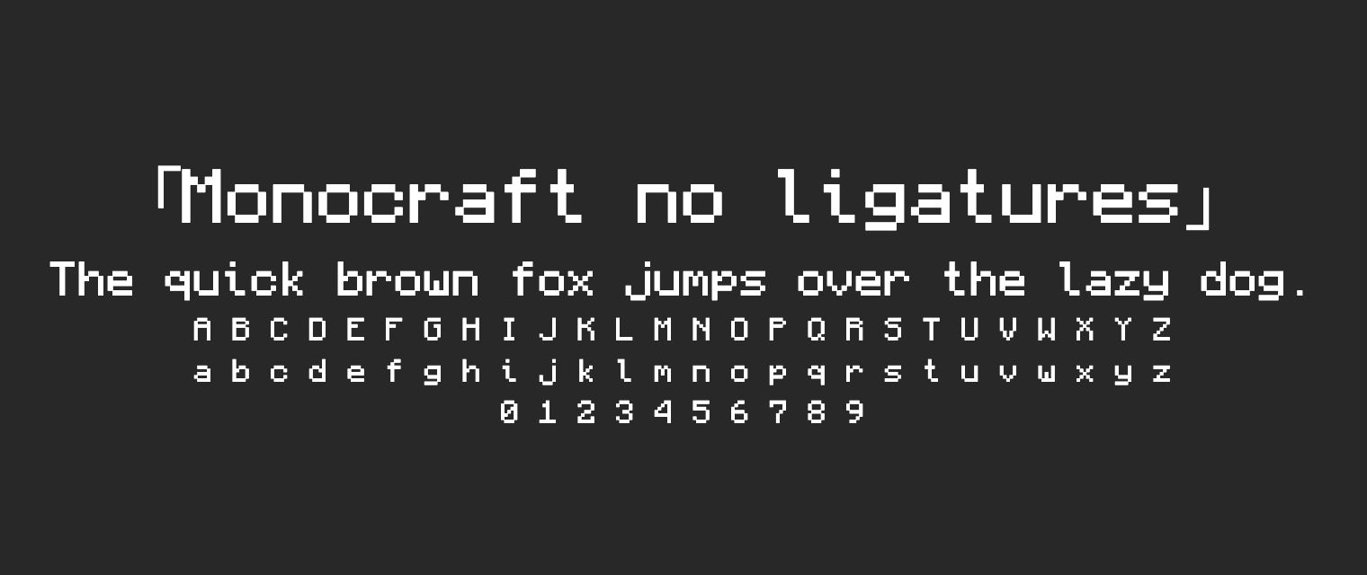 Monocraft-no-ligatures