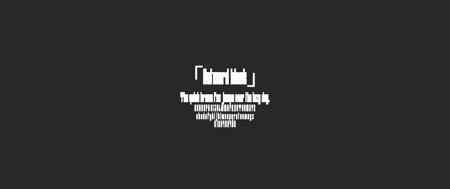 Outward-block