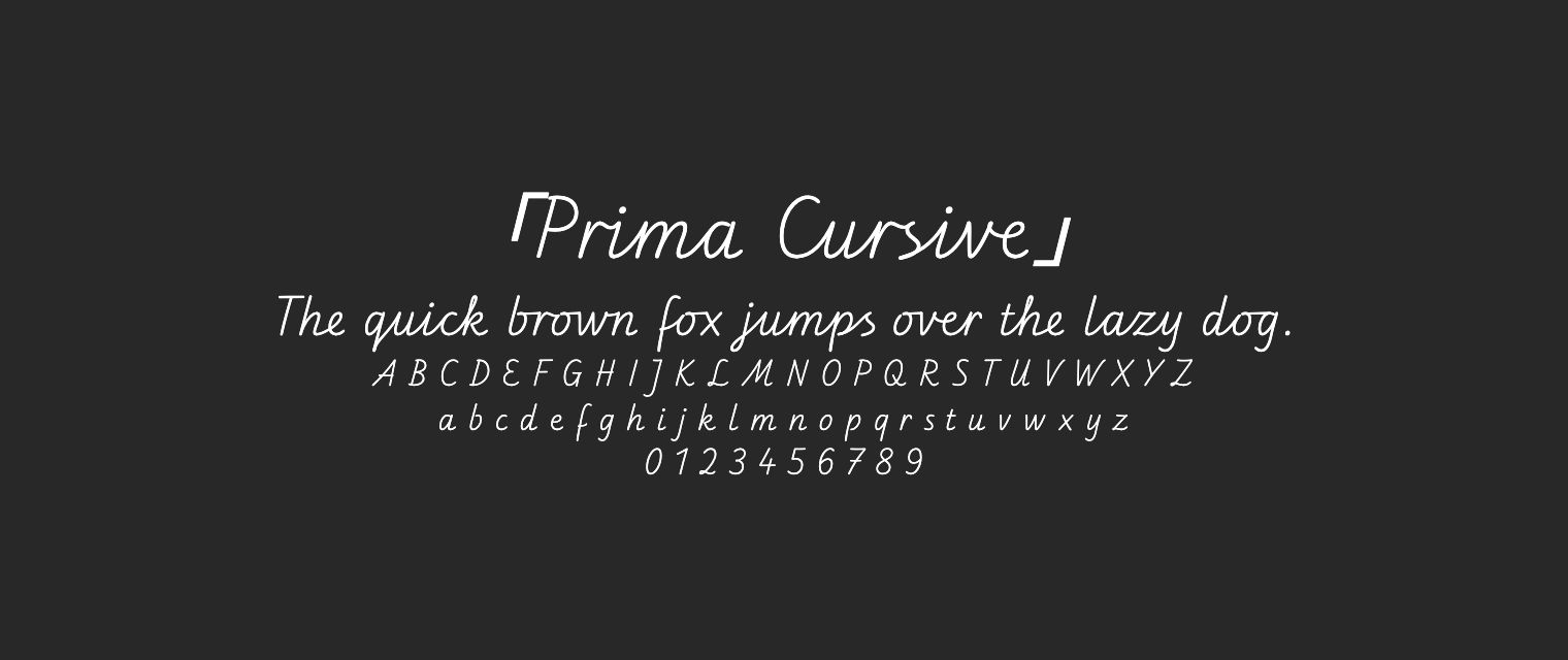 Prima-Cursive