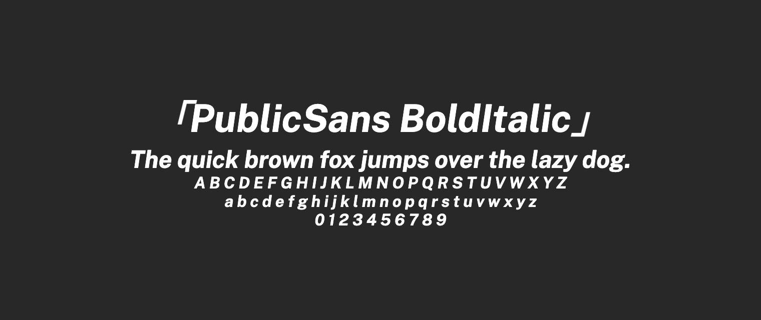 PublicSans-BoldItalic