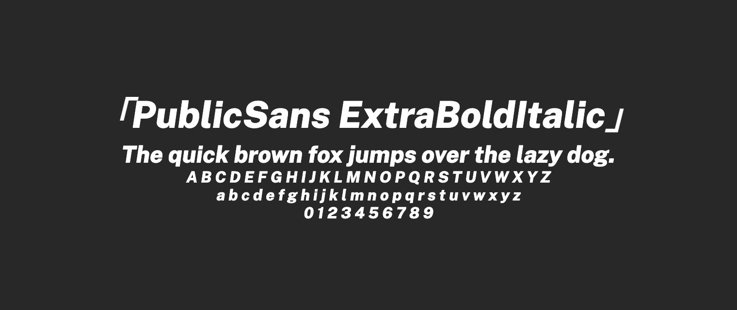 PublicSans-ExtraBoldItalic
