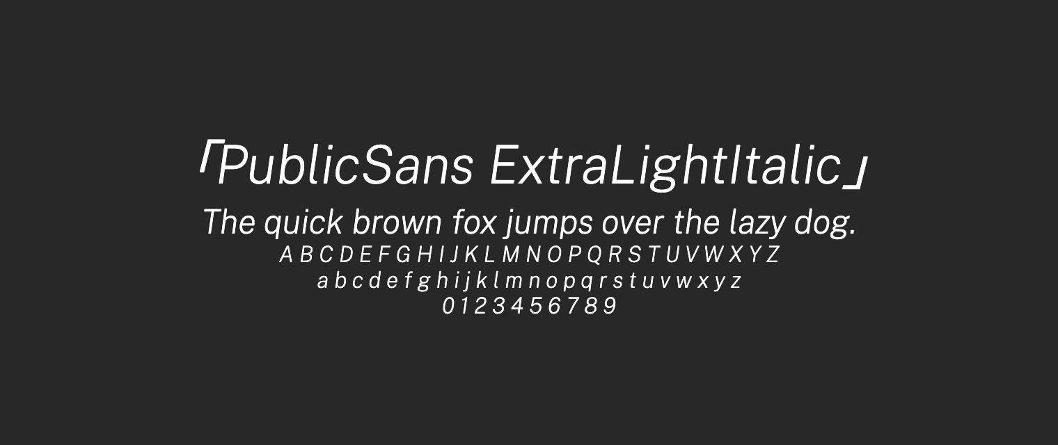PublicSans-ExtraLightItalic