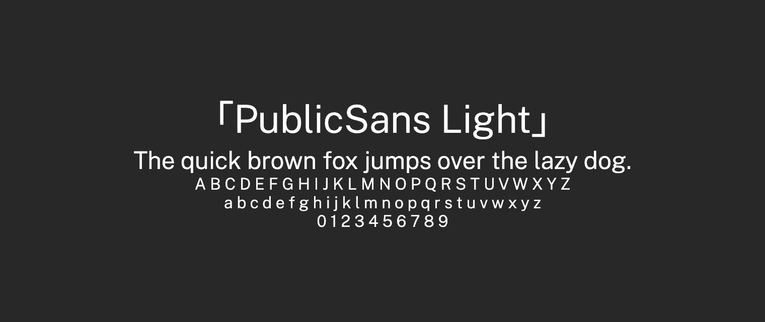 PublicSans-Light