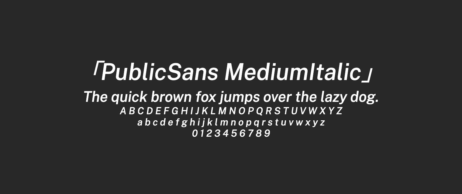 PublicSans-MediumItalic