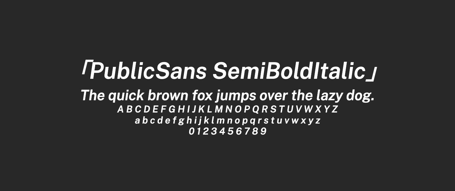 PublicSans-SemiBoldItalic