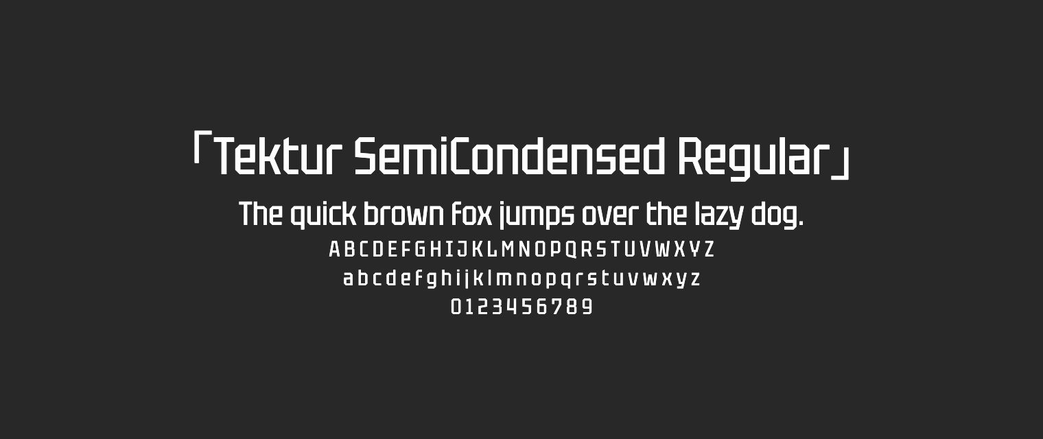 Tektur-SemiCondensed-Regular