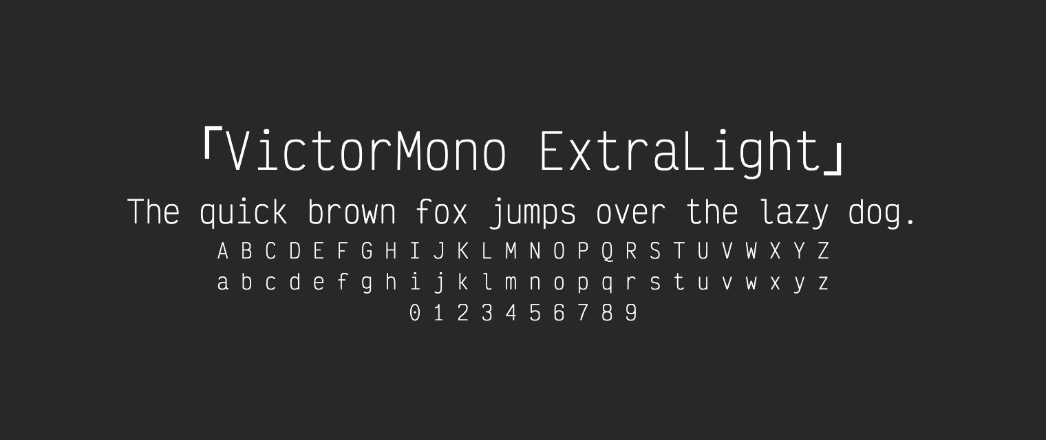 VictorMono-ExtraLight
