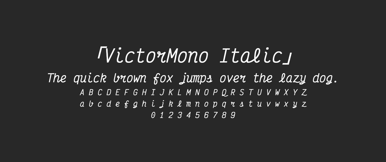VictorMono-Italic