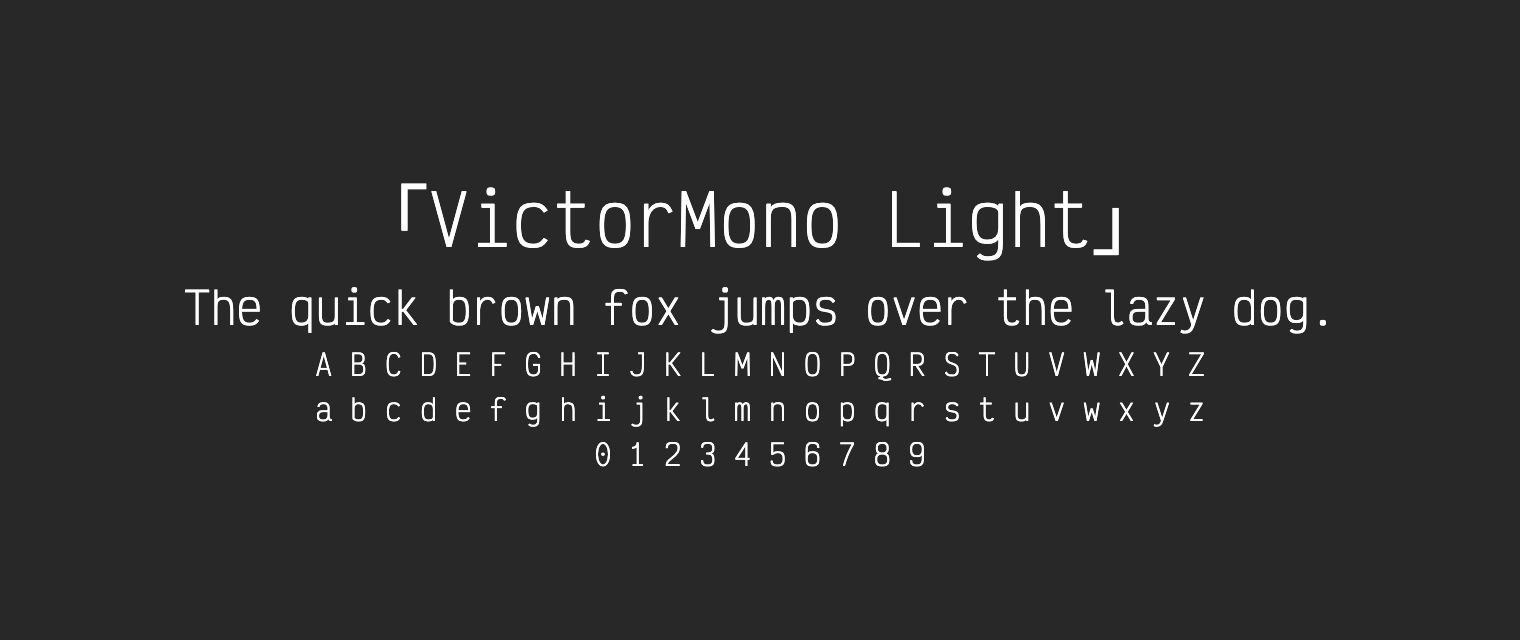 VictorMono-Light