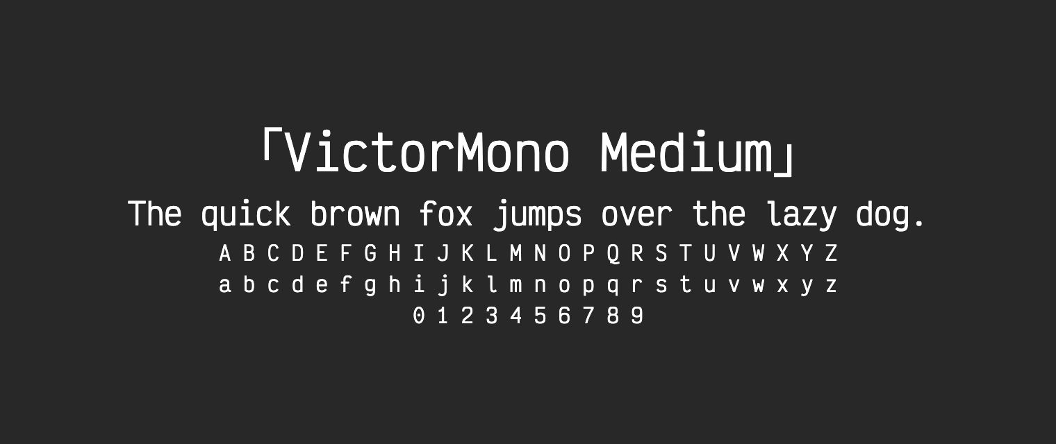 VictorMono-Medium
