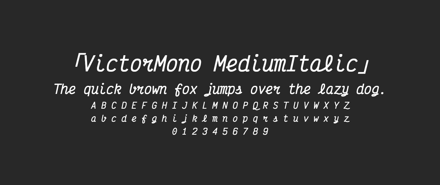 VictorMono-MediumItalic