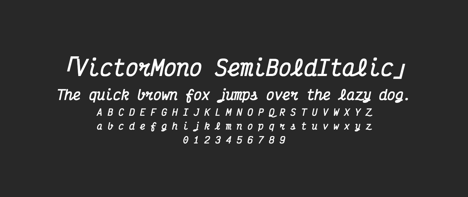 VictorMono-SemiBoldItalic