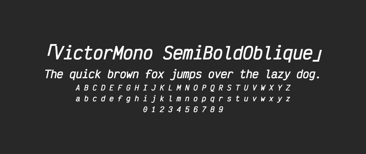 VictorMono-SemiBoldOblique