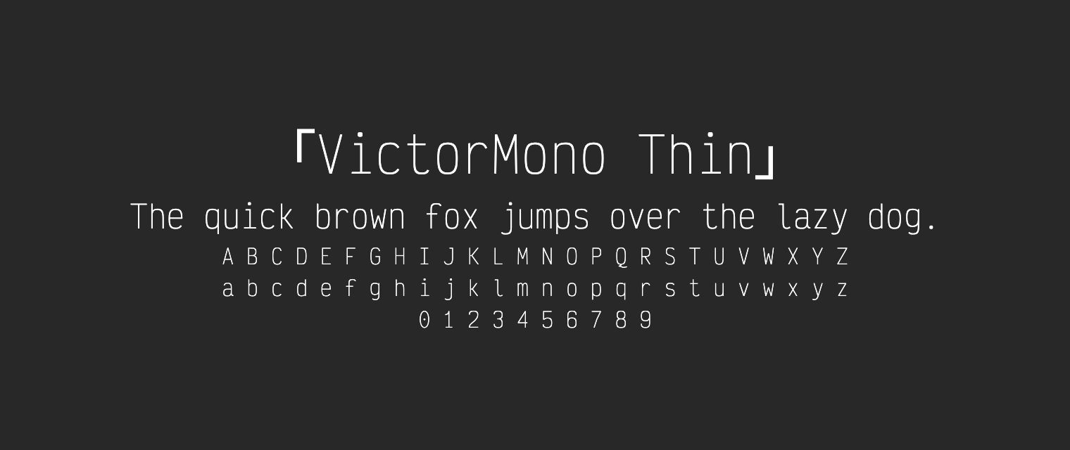 VictorMono-Thin