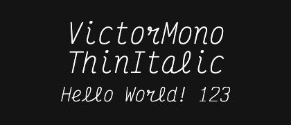 VictorMono-ThinItalic