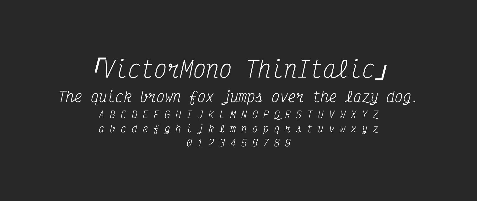 VictorMono-ThinItalic